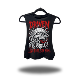 DIE FUN ROAD RASH BASIC BLACK CROP TANK TOP
