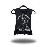 STRIKE ROAD RASH BASIC BLACK CROP TANK TOP