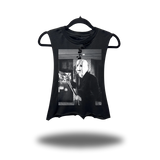 STRANGER ROAD RASH BASIC BLACK CROP TANK TOP