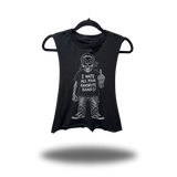FAVORITE BAND ROAD RASH BASIC BLACK CROP TANK TOP