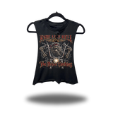 HELL RIDE ROAD RASH BASIC BLACK CROP TANK TOP