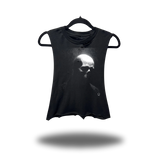 ALONE ROAD RASH BASIC BLACK CROP TANK TOP