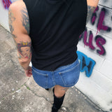 WOLF ROAD RASH BLACK CROP TANK 1.0