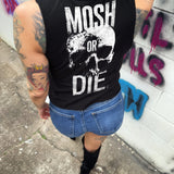MOSH ROAD RASH BLACK CROP TANK 1.0