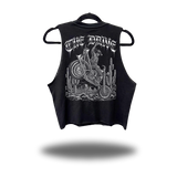 COWBOY RIDER ROAD RASH BLACK CROP TANK 1.0