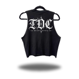 TDC ORIGINAL ROAD RASH BLACK CROP TANK 1.0