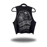 HAVE FUN ROAD RASH BLACK CROP TANK 1.0