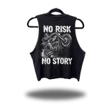 NO RISK ROAD RASH BLACK CROP TANK 1.0