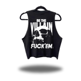 BE THE VILLAIN ROAD RASH BLACK CROP TANK 1.0
