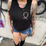 MOSH ROAD RASH BLACK CROP TANK 1.0