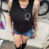 1% ROAD RASH BLACK CROP TANK 1.0