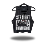 DRIVENSBORO ROAD RASH BLACK CROP TANK 1.0