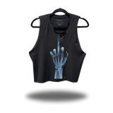 FU X RAY ROAD RASH BLACK CROP TANK 1.0