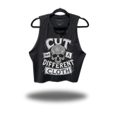 DIFFERENT CLOTH ROAD RASH BLACK CROP TANK 1.0