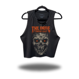DRIVEN SCARED ROAD RASH BLACK CROP TANK 1.0