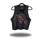 MYERS COMING ROAD RASH BLACK CROP TANK 1.0