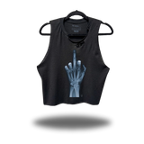 FU X RAY ROAD RASH BLACK CROP TANK 1.0