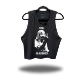STILL ROAD RASH BLACK CROP TANK 1.0