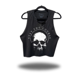 STAY THE COURSE ROAD RASH BLACK CROP TANK 1.0