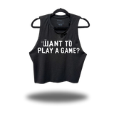 SAW ROAD RASH BLACK CROP TANK 1.0