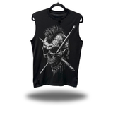 DRUMMER SKULL ROAD RASH MUSCLE TANK