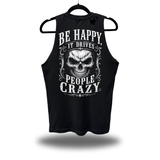 BE HAPPY ROAD RASH TANK TOP