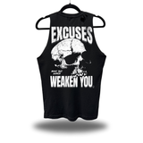 EXCUSES WEAKEN ROAD RASH TANK TOP