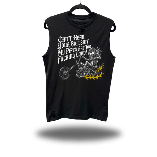 CAN'T HEAR ROAD RASH MUSCLE TANK