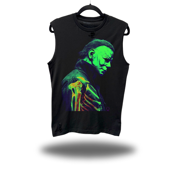 MYERS SKELETON ROAD RASH MUSCLE TANK