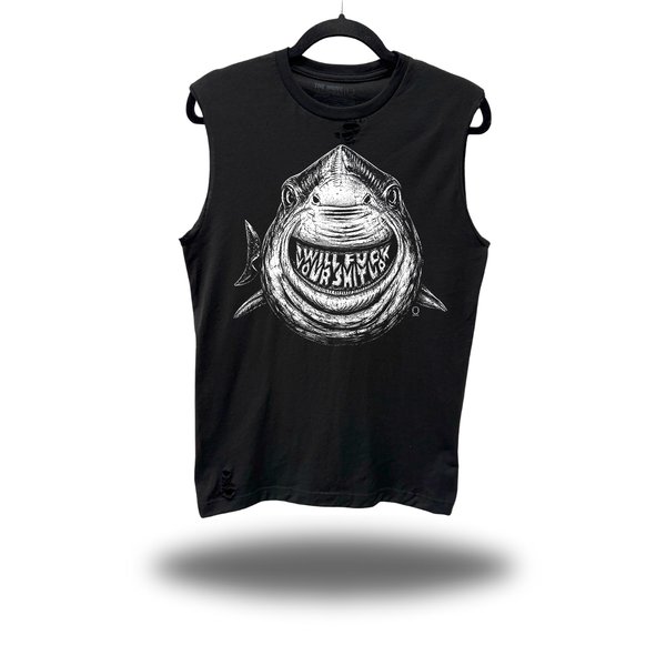 SHARK ATTACK ROAD RASH MUSCLE TANK