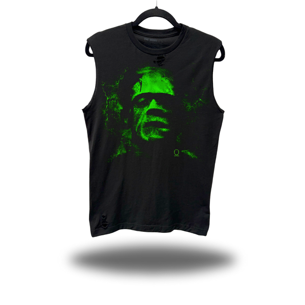GREEN FRANK ROAD RASH MUSCLE TANK