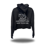 DON'T FLOCK ME CROP HOODIE