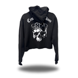 CROWNED CHAOS CROP HOODIE