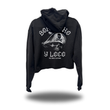 DRUNK CRAZY CROP HOODIE