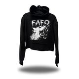 FAFO BITE CROP HOODIE
