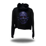 CRIMSON GAZE CROP HOODIE