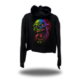 NEON NIGHTMARE CROP HOODIE