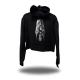 DRACULA BAT CROP HOODIE