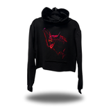 BLOOD BAT CROP HOODIE