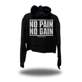 NO PAIN CROP HOODIE