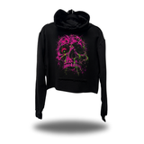 ROTTEN SKULL CROP HOODIE
