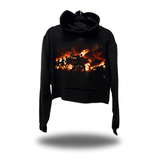 DRIVEN GHOST RIDER BATTLE CROP HOODIE