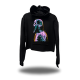 GHOSTFACE SKELETON CROP HOODIE