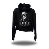 BATTLE DEATH CROP HOODIE