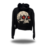STAR SKULL CROP HOODIE
