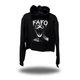 FAFO SNAKE CROP HOODIE