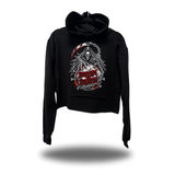 TO DEATH CROP HOODIE