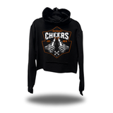 CHEERS CROP HOODIE