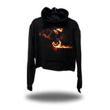 DRIVEN GHOST RIDER WHEELIE CROP HOODIE