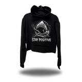 STAY POSITIVE CROP HOODIE